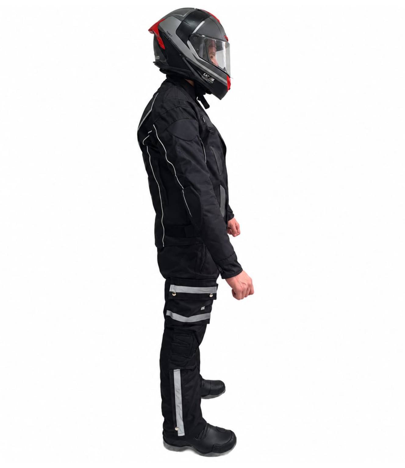 Traje antifricción para motociclista - Urban Black - Imagen 2