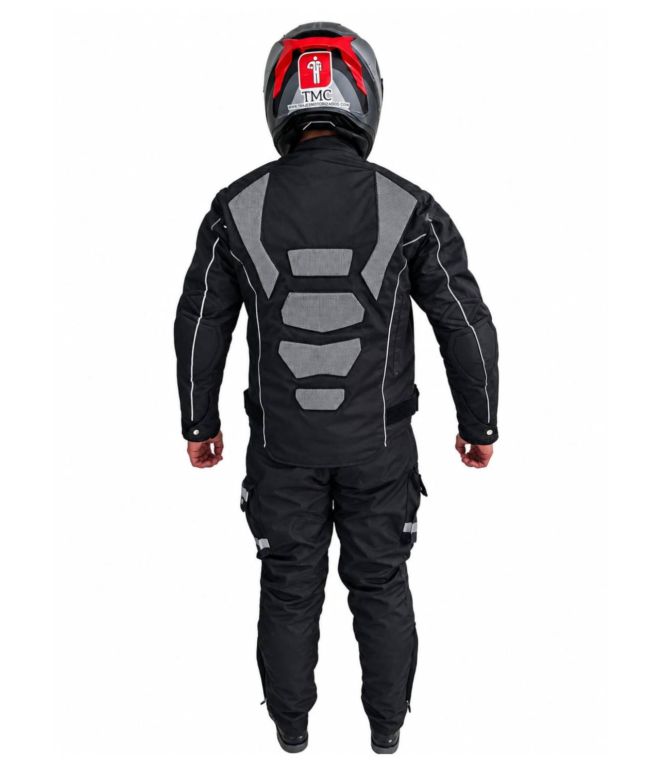 Traje antifricción para motociclista - Urban Black - Imagen 3