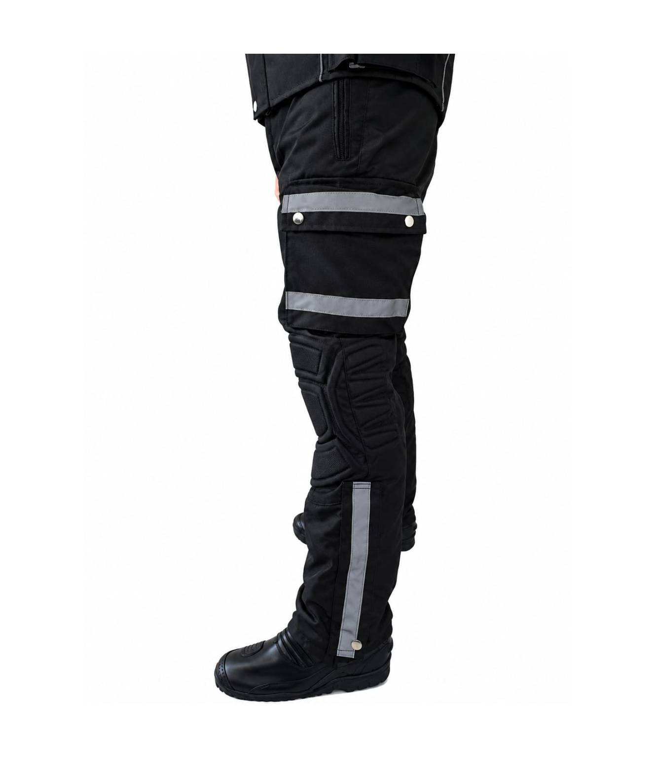 Traje antifricción para motociclista - Urban Black - Imagen 12