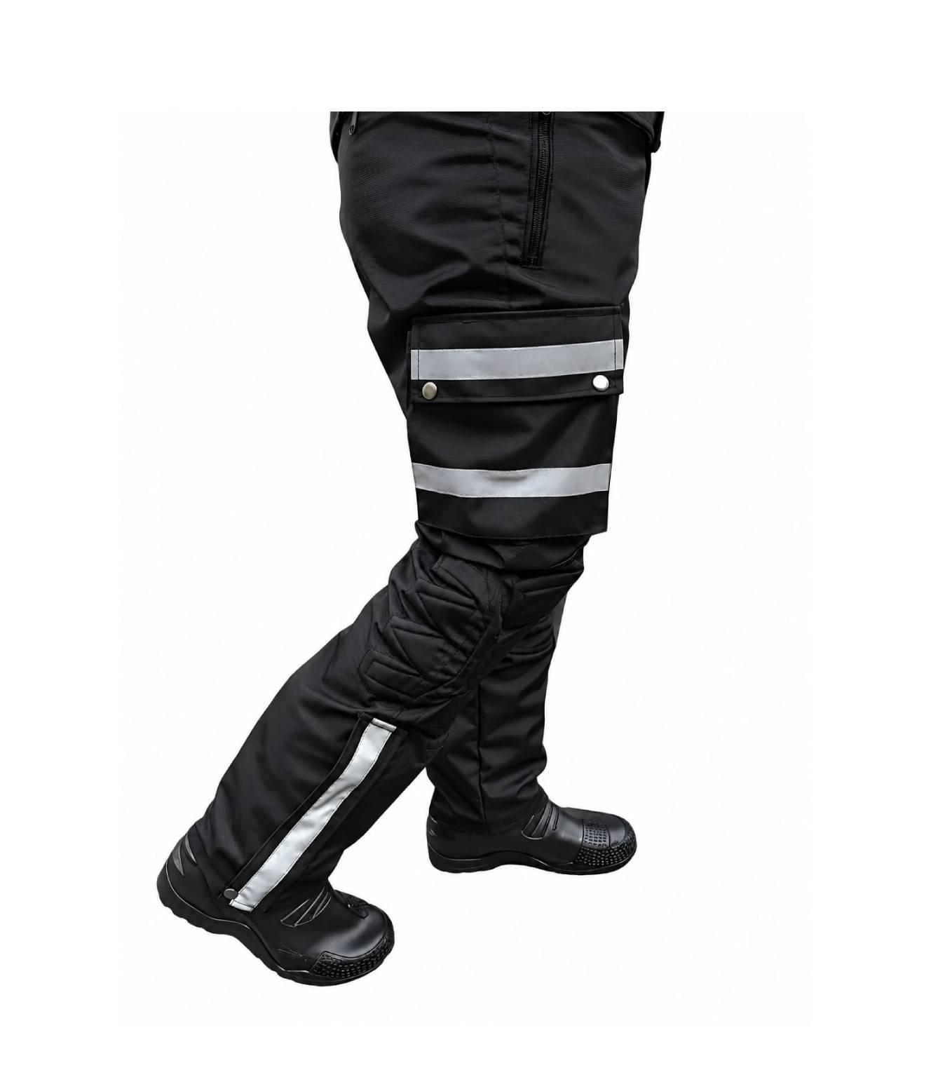 Traje antifricción para motociclista - Urban Black - Imagen 10