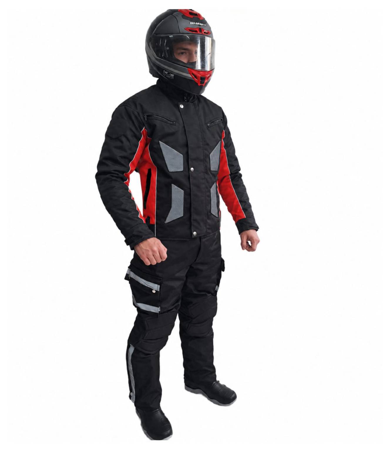 Traje antifricción para motociclista - Urban Crimson